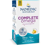 Nordic Naturals, Omega completo, 565 mg Omega-3 più 70 mg GLA, limone, 180