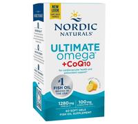 Nordic Naturals Ultimate Omega 1280 mg + CoQ10 100 mg, limone - 60 capsule