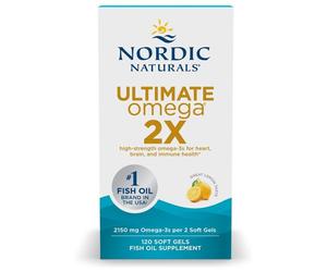 NORDIC NATURALS Ultimate Omega 2X 2150 mg 120 Soft Gels - Gusto Limone