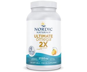 Nordic Naturals Ultimate Omega 2X, Gusto limone - 120 Capsule