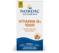 NORDIC NATURALS Vitamina D3 25 mcg (1000 UI) - gusto arancia 120 Pc