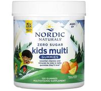 Nordic Naturals, Zero Sugar, Kids Multi Rubberes, gomme da frutta multivitami...