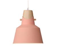 Nordic Pendant Lamp - Creative Personality Chandelier, Colorful Metal Lampshade for Daily Home, Ceiling Hanging Lantern with E27 Base(Pink,8.6in)