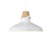 Nordic Pendant Lamp - Creative Personality Chandelier, Colorful Metal Lampshade for Daily Home, Ceiling Hanging Lantern with E27 Base(White,13.7in)
