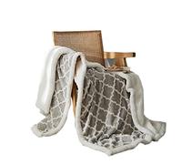 Nordic Plaid Blanket Quilt Milk Fleece Thick Fleece Blanket Winter Warm Blanket Coral Fleece Blanket Siesta Blanket (Color : A Size : 150 * 200cm) (A 200 * 230cm)