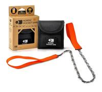 Nordic Pocket Saw Motosega tascabile 93 cm pieghevole motosega a mano con custodia in nylon sega di sopravvivenza e sega da campeggio per esterni motosega manuale per due persone strumento di