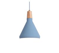 Nordic Postmodern Triangle Pendant Lamp Fixture Kitchen Island Light Industrial Chandeliers Lighting, Dinning Room Decor Luminaire Gold Light(Blue,18CM)
