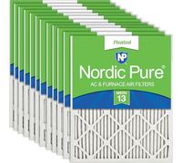 Nordic Pure 14 x 24 x 1M13-12 14 x 24 x 1 MERV 13 filtro aria per forno AC pieghettato, scatola da 12, 2,5 cm
