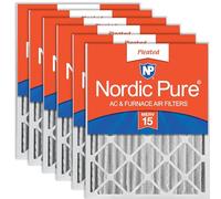Nordic Pure 16x20x4 MERV 15 Pieghe AC Furnace Filtri Aria 6 Pack