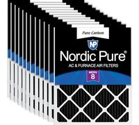 Nordic Pure Filtri dell'aria per forno a corrente alternata, pieghettati, 18 x 18 x 1, 12 pezzi