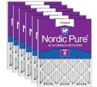 Nordic Pure Merv 8 Pleated AC Furnace Air Filter, confezione da 6