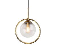 Nordic Retro Style Chandelier Creative Personality Iron Art Glass Hanging Lamp Flush Mount Ceiling Lighting Fixtures | Bedroom, Kitchen, Balcony Decoration Pendant Light(B)
