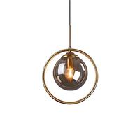 Nordic Retro Style Chandelier Creative Personality Iron Art Glass Hanging Lamp Flush Mount Ceiling Lighting Fixtures | Bedroom, Kitchen, Balcony Decoration Pendant Light(A)