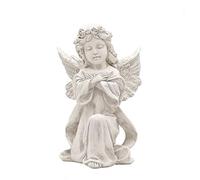 Nordic Retro White Resin Girl Statue Sculpture Angel Statuette Figurina Figurina moderna casa casa Decoraggio interno Decorazione Modella Decorazione Ornamenti Artigianato Artigianato Popporti foto, 3