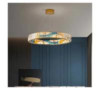 Nordic Ring LED Chandelier Lighting Luxury Living Room Dining Room Crystal Hanging Lamp Modern Study Bedroom Chandeliers