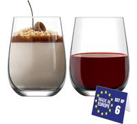 NORDIC SCHILLER Bicchieri da Acqua, 475ml, Set da 6, 100% SENZA PIOMBO, Bicchieri da Cocktail, Bicchieri da Vino, Bicchiere da Bere per Caipirinha, Drinking Glass Tumblers