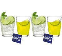 NORDIC SCHILLER Bicchieri da Acqua Moderni, Set 6 415 ml, 100% SENZA PIOMBO, Bicchieri per Succhi, Bicchieri d'Acqua, Drinking Glass Tumblers (Confezione da 2)