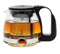 NORDIC SCHILLER Premium Teiera in vetro con Coperchio, Teiera Vetro Con Infusore, 700ml, Resistente al Calore, Teiera Termica con Filtro in Acciaio Inox, Tea Maker, Glass Tea Pot