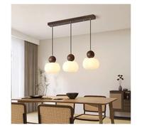 Nordic Solid Wood Pendant Lights Dining Room Kitchen Cafe Home Decor Hanging Lights Bedroom Bedside Lamps Walnut Chandeliers