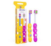 Nordic Spazzolino da denti Super Soft Kids 4080 - Setole ultra morbide per gengive sensibili - Delicato ed efficace - Colori vivaci - Confezione da 2 pennelli