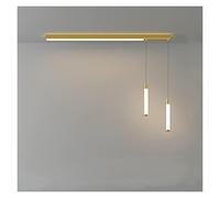 Nordic Style Bedroom Chandelier Creative Personality Single Head Pendant Lights Dining Room Bedside Small Lamps with Spotlight Modern LED Chandelier (C golden80cm)