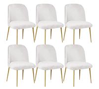 Nordic Style Elastic Chair Cover for Dining Room, Curved Backrest, Armless Semi-Circle, 6 pezzi, Kitchen, Ufficio, Ristorante, Home Decor - Easy to Install