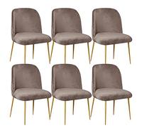 Nordic Style Elastic Chair Cover for Dining Room, Kitchen, Office - Curved Backrest, No Armrests, Semicircle Design, Set of 6, Perfect for Restaurant & Home Use