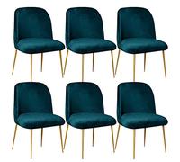 Nordic Style Elastic Dining Chair Cover - Curved Backrest, No Armrest, Semi-Circle Design for Kitchen, Ufficio, Ristorante, 6 pezzi - Home, Hotel, Dining Room Decor