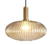 Nordic Style Glass Pendant Light Fixture - Adjustable Lantern-Shaped Chandelier for Indoor Spaces, Restaurant & Home