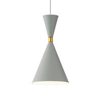 Nordic Style Lamp - Height Adjustable Pendant Chandelier, Lantern, Personalized Three-Head Dining Table Lighting Fixture(Natural Gray)