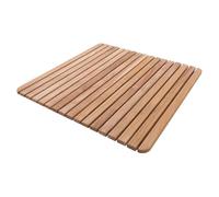 Nordic Style Premium Teak-Dusch- und Badematte für den Innen- und Außenbereich - rutschfeste Holzplattform für Spa, Sauna, Piscina, Idromassaggio - Bodenbelag Dekor und Schutz (61 x 61 cm, finitura