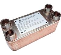 Nordic Tec Ba-16-32 - Scambiatore di calore per piastre in acciaio INOX, 32 piastre da 130 kW