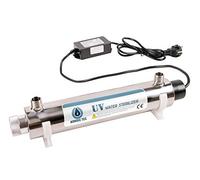 Nordic Tec Sterilizzatore UV in acciaio inox ultravioletto 25 W filamento lampada HQ - Caricamento frontale - Montaggio a parete - Silenzioso - Base