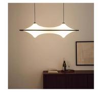 Nordic Vintage Simple Dining Room Chandeliers Acrylic Cloud Flying Saucer Pendant Lights For Living Bedroom Study Home LED Lamp