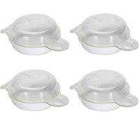 Nordic Ware 10,2 cm di larghezza x 15,4 cm di lunghezza x 6 cm di lunghezza, per forno a microonde trasparente per uova e muffin