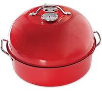 Nordic Ware 365 - Affumicatore per bollitore da interni ed esterni, per carne, pesce e verdure, affumicatore per barbecue con indicatore di temperatura, barbecue, colore: rosso, taglia unica