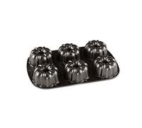 Nordic Ware 50624 ProCast Classic Bundtlette, 6 tazze da 1 tazza, argento