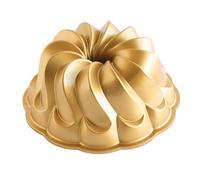 Nordic Ware 96377 Pirouette - Padella per ciambelle, 10 tazze, colore: Oro