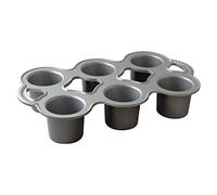 Nordic Ware Teglia per torte Grand Popover – alluminio pressofuso, antiaderente, 6 x 3/4, grafite