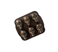 Nordic Ware Halloween Bakeware Haunted Skull cakelet Pan Bronzo