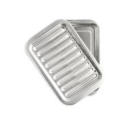 Nordic Ware Naturals - Padella compatta per polli da carne, 2 pezzi