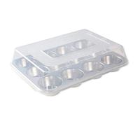 Nordic Ware Naturals - Teglia per muffin con coperchio per il trasporto e lo stoccaggio