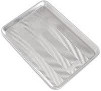 Nordic Ware Prism Jelly Roll Tegola in alluminio con flusso d'aria migliorato, foglio di alluminio antiruggine, alta qualità per verdure al forno, muffin, biscotti e molto altro ancora, prodotto negli Stati Uniti, argento