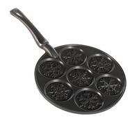 Nordic Ware Snowflake Falling Snowflakes Pan, Cast-Aluminium Pancake Padella, Alluminio, Nero, 44.4 cm