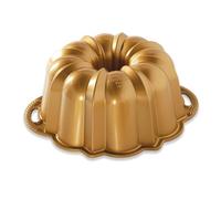 Nordic Ware Stampo per Bundt 50077 Anniversary – Alluminio pressofuso antiaderente Oro