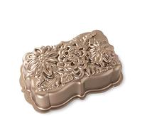 Nordic Ware Stampo Pane e Dolci Floreale, Stampo Torta e Pagnotta con Design Decorativo a Fiori, Tortiera in Alluminio Antiaderente, Accessori Cucina di Alta Qualità Made in USA, Colore: Toffee