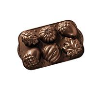 Nordic Ware Stampo per torte Autumn Treats Pan in alluminio pressofuso, colore Bronzo