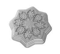 Nordic Ware Sweet Snowflakes - Padella per pasta frolla, metallizzata