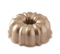 Nordic Ware Stampo per torta 12 tazze originale – alluminio pressofuso, motivo scanalato – Toffee