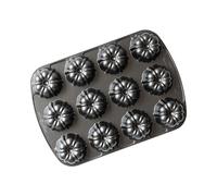 Nordic Ware Tortiera per Brownie, Alluminio pressofuso, Nero, Taglia Unica